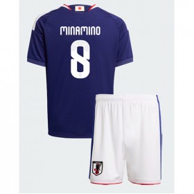 Japan Takumi Minamino #8 Hemmakläder Barn VM 2026 Kortärmad (+ Korta byxor)